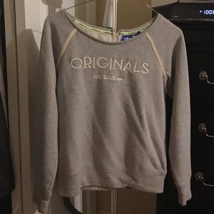 Gray adidas screw sweater